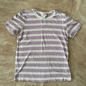Frank And Oak Essential Striped Cotton Tee Size S
